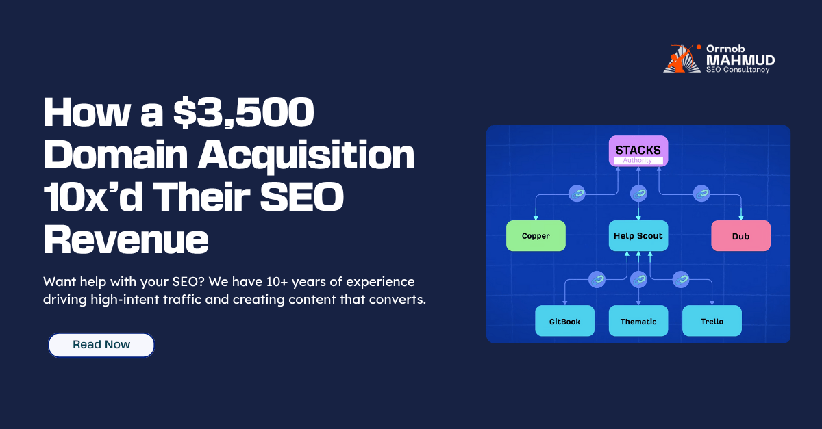 How a $3,500 Domain Acquisition 10x’d Their SEO Revenue (But Risks Loom) 1 How a 3500 Domain Acquisition 10xd Their SEO Revenue